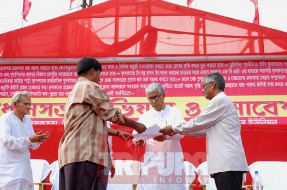 TKMU placed deputation to CM Manik Sarkar 